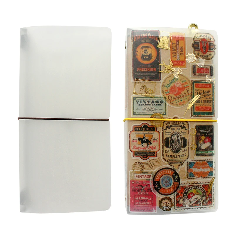 Vintage Leather Journal Notebook - Cuaderno de Viaje con Recambio de