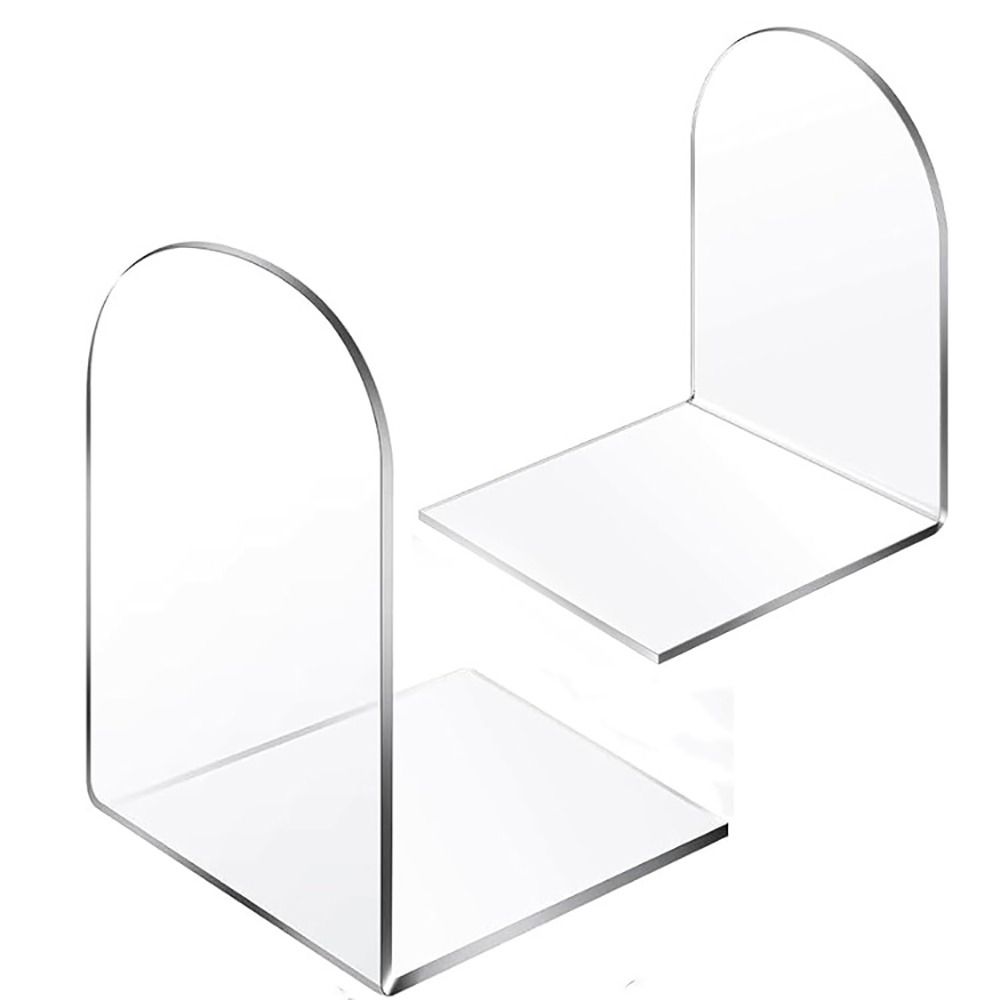 Clear Acrylic Book Stand Holder - Sujetalibros acrílicos para estantes de libros,
