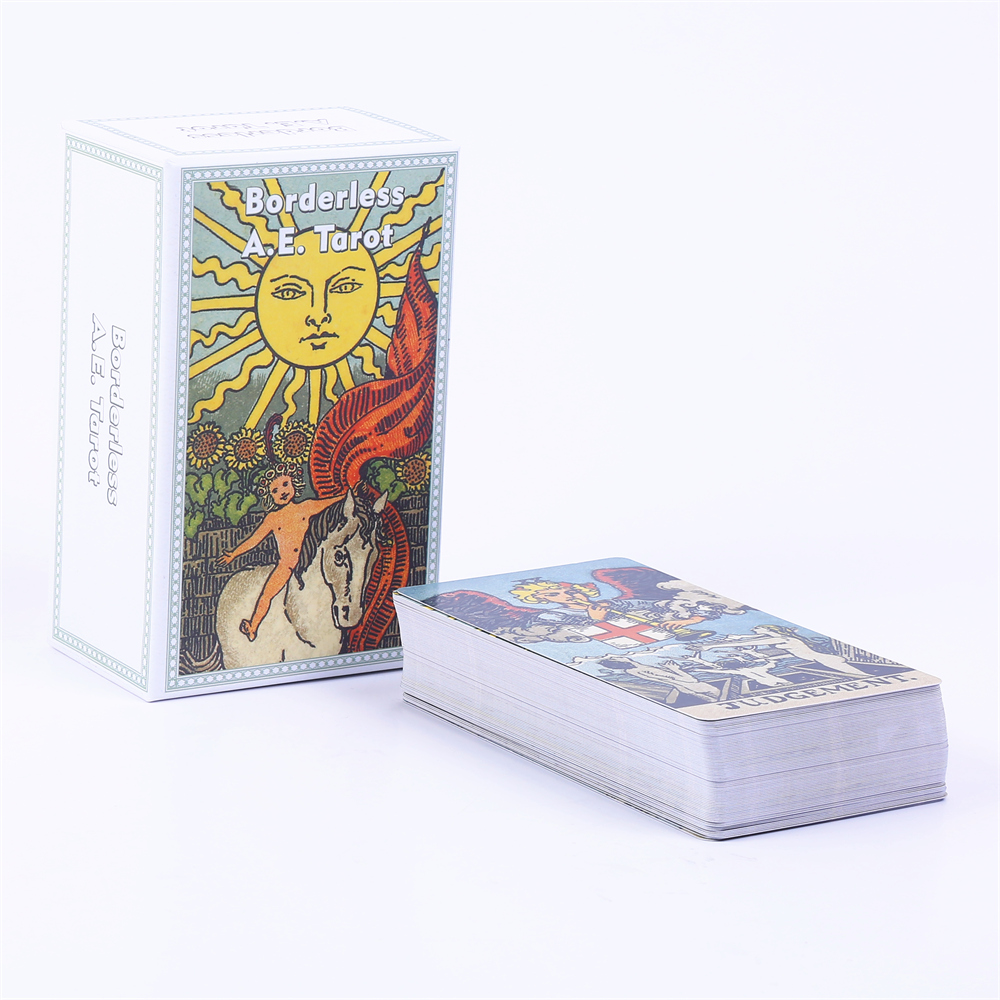 Tarot Deck With Guidebook - 12*7cm sin bordes A.E. Baraja de