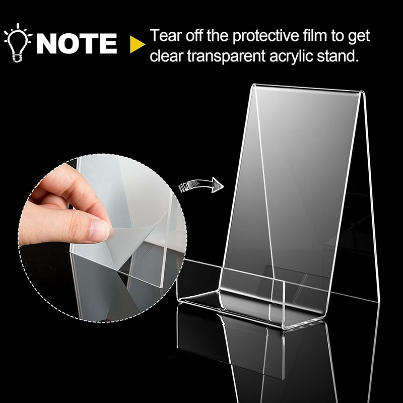 Clear Acrylic Book Stand Holder - 1 unidad: soporte de acrílico para