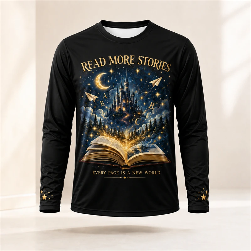 Camiseta de manga larga con es - Books reseña y precio