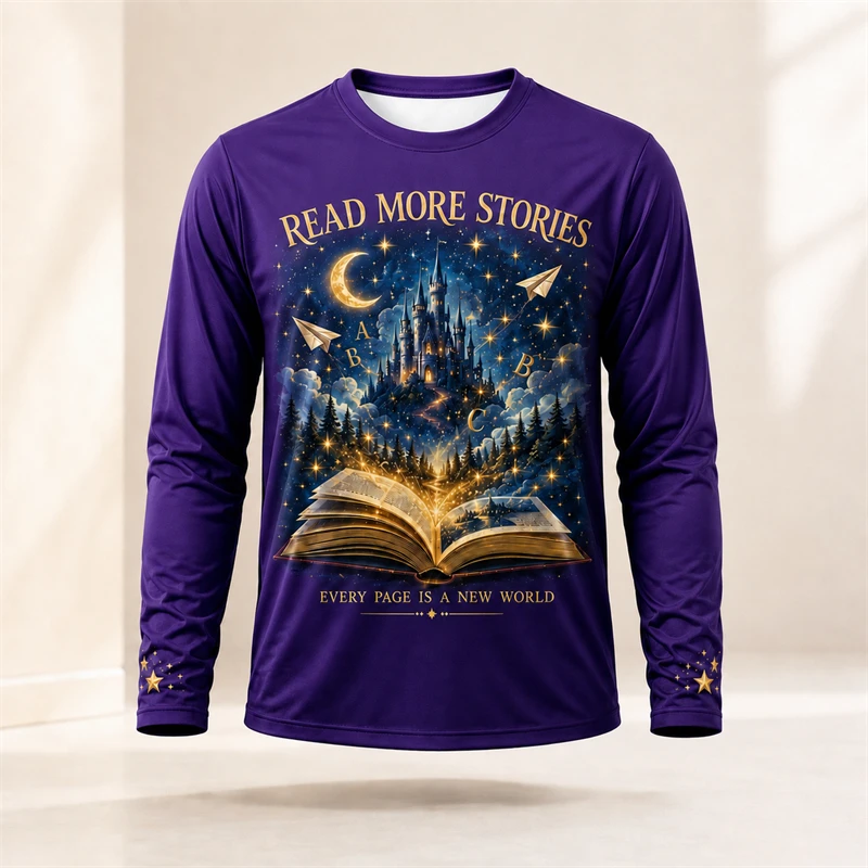 Camiseta de manga larga con es - Books reseña y precio