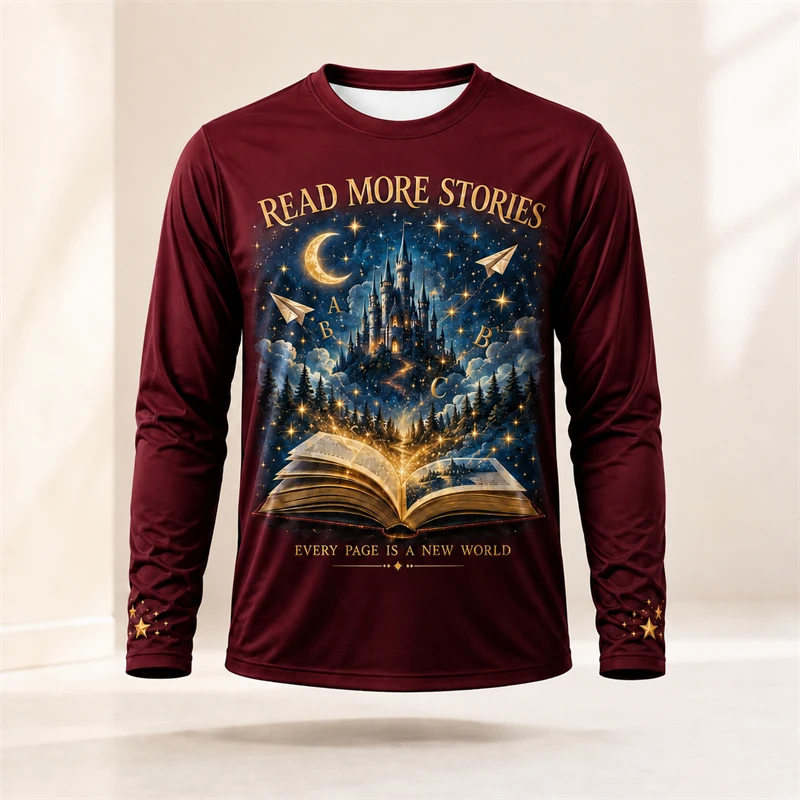 Camiseta de manga larga con es - Books reseña y precio
