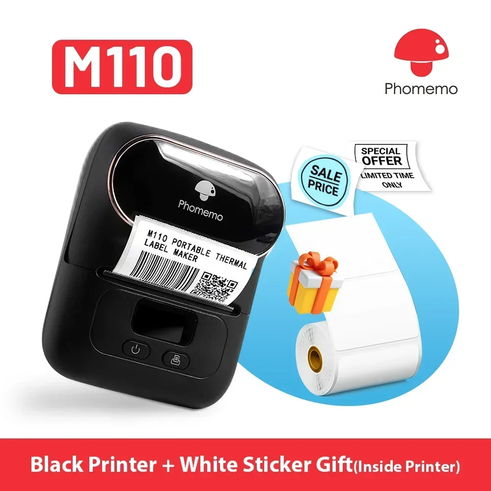 Phomemo M110 Mini impresora po - Mini Pocket Thermal Printer Paper Roll reseña y precio
