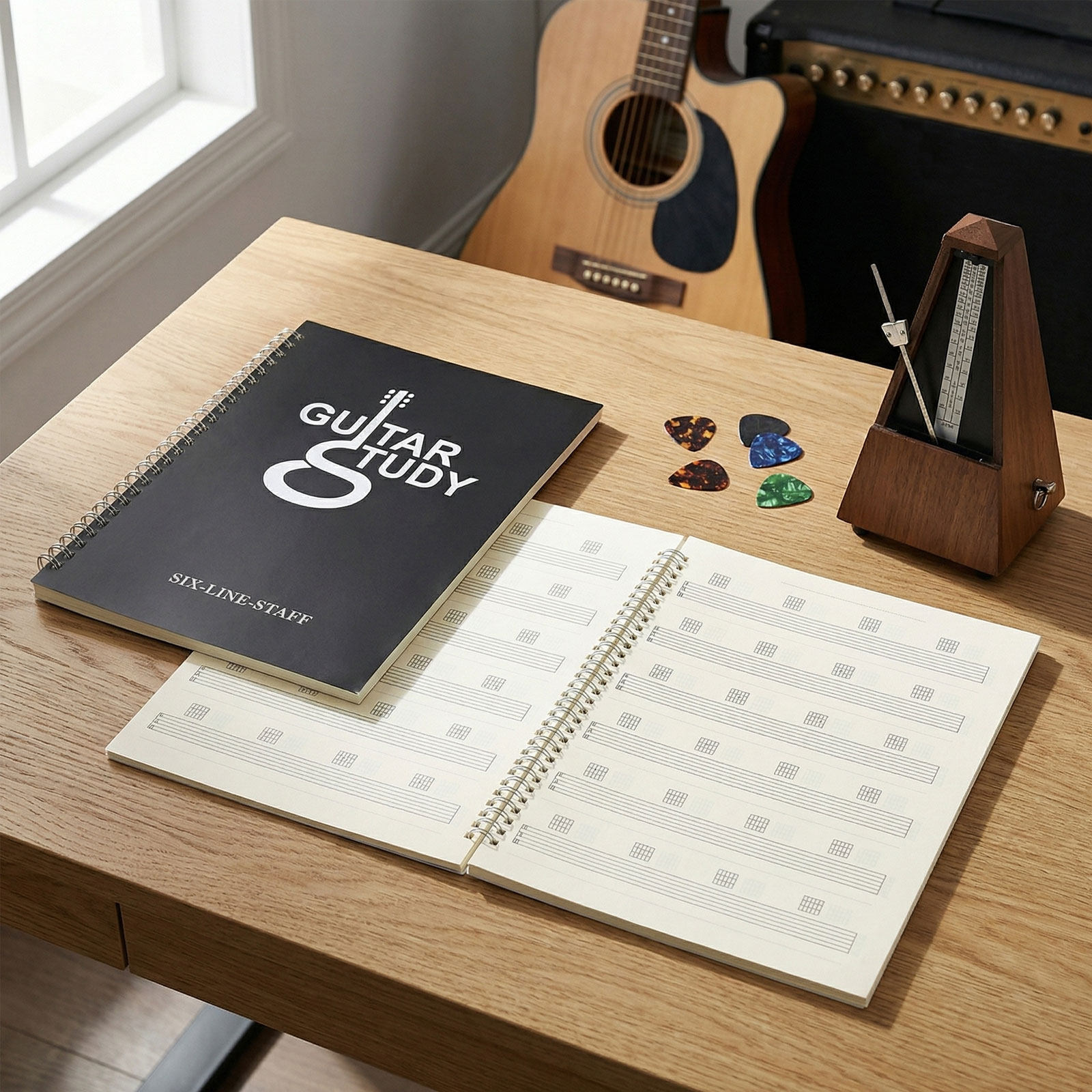 2 unidades de cuaderno de tabl - Blank Sheet Music Notebook reseña y precio