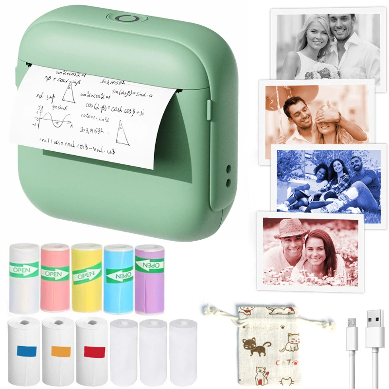 Mini Impresora Térmica Bluetoo - Mini Pocket Thermal Printer Paper Roll reseña y precio